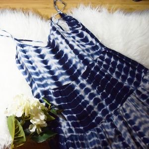 Forever 21 Blue Tie Dye Dress